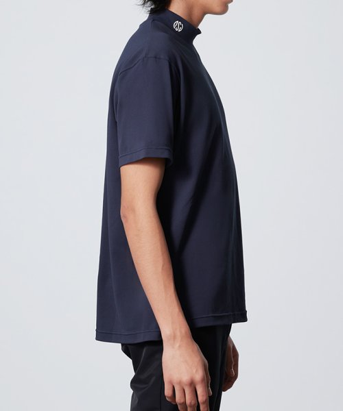 【DSG COLLECTION】モックネック半袖シャツ サンスクリーン