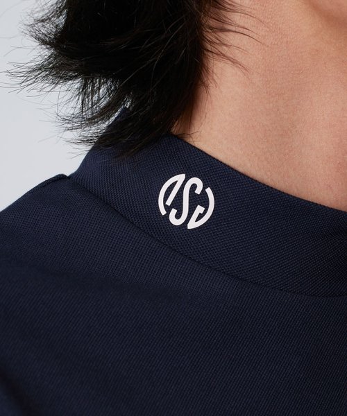 【DSG COLLECTION】モックネック半袖シャツ サンスクリーン