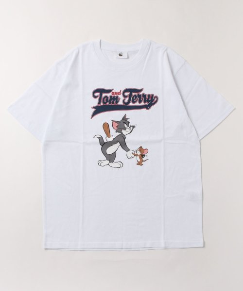 MARUKAWA(マルカワ)/Tom&Jerry/トムとジェリー ワンポイント 刺繍 半袖Tシャツ キャラクター Tシャツ メンズ レディース /img28