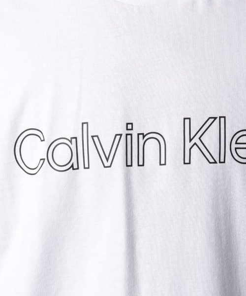 Calvin Klein(カルバンクライン)/【Calvin Klein / カルバンクライン】フロントロゴ プリント Tシャツ 半袖 クルーネック 袖プリント 40DC816/img05