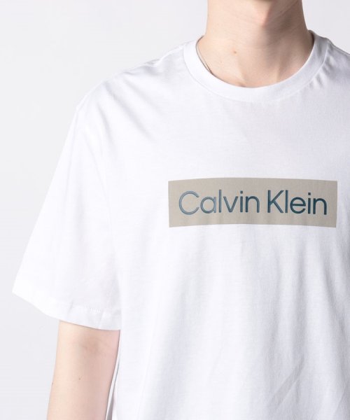 Calvin Klein(カルバンクライン)/【Calvin Klein / カルバンクライン】フロントロゴ プリント Tシャツ 半袖 クルーネック プリントT コットン100% 40QM853/img12