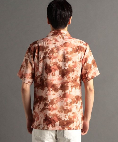 MONSIEUR NICOLE(ムッシュニコル)/ボタニカルプリント オープンカラー半袖シャツ/img03