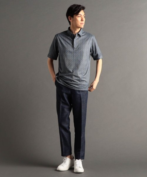 MONSIEUR NICOLE(ムッシュニコル)/ブロックジャカードプリント 半袖ポロシャツ/img02