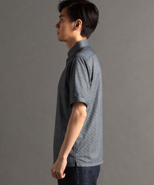 MONSIEUR NICOLE(ムッシュニコル)/ブロックジャカードプリント 半袖ポロシャツ/img06