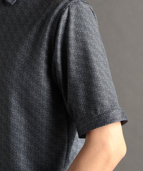 MONSIEUR NICOLE(ムッシュニコル)/ブロックジャカードプリント 半袖ポロシャツ/img09