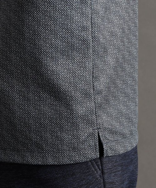 MONSIEUR NICOLE(ムッシュニコル)/ブロックジャカードプリント 半袖ポロシャツ/img10