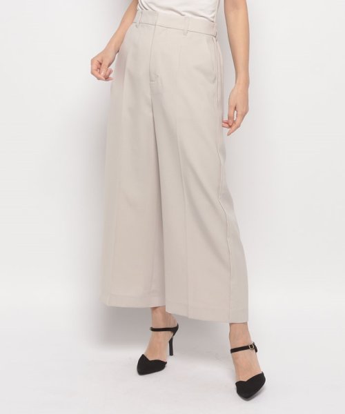 ワイドクロップドパンツ 
