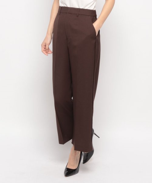 ワイドクロップドパンツ 