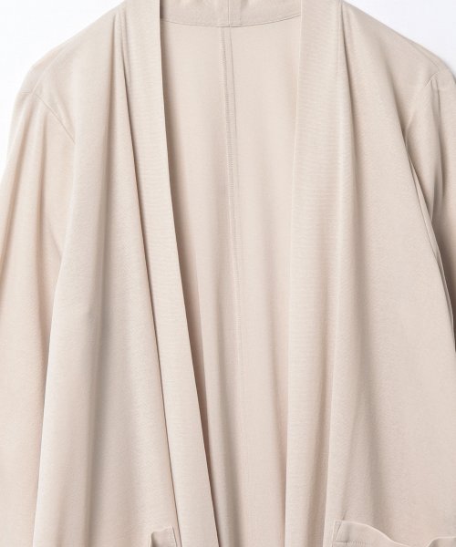 【接触冷感 洗える】袖ターンナップのライトハオリ 