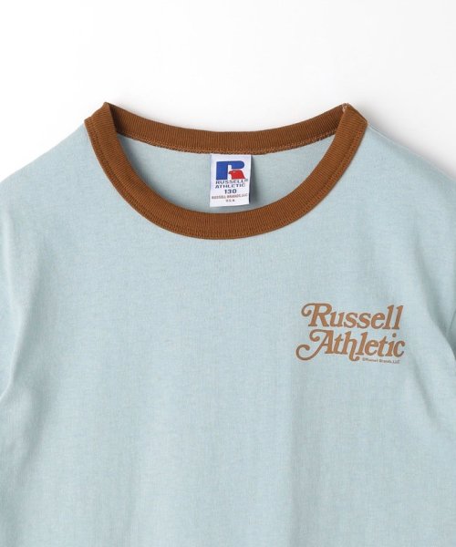 green label relaxing （Kids）(グリーンレーベルリラクシング（キッズ）)/【別注】＜RUSSELL ATHLETIC＞プリント リンガー Tシャツ 100cm－130cm/img02