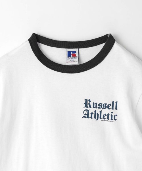 green label relaxing （Kids）(グリーンレーベルリラクシング（キッズ）)/【別注】＜RUSSELL ATHLETIC＞プリント リンガー Tシャツ 100cm－130cm/img09