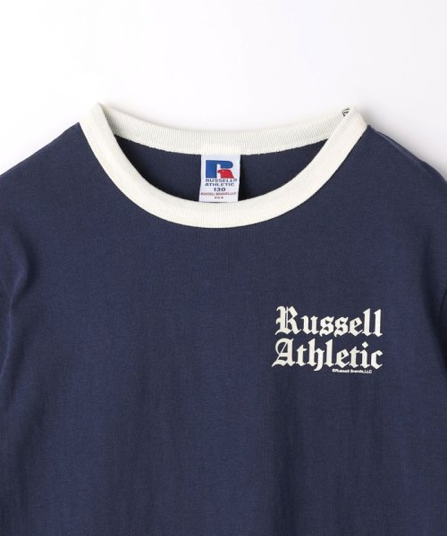 green label relaxing （Kids）(グリーンレーベルリラクシング（キッズ）)/【別注】＜RUSSELL ATHLETIC＞プリント リンガー Tシャツ 100cm－130cm/img13