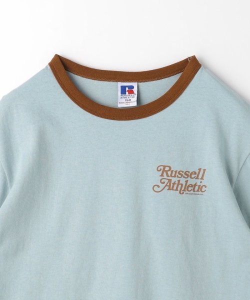 green label relaxing （Kids）(グリーンレーベルリラクシング（キッズ）)/【別注】＜RUSSELL ATHLETIC＞プリント リンガー Tシャツ 140cm－150cm/img02