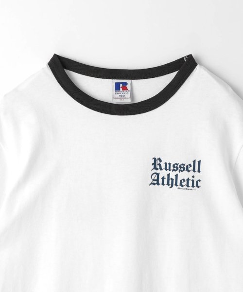 green label relaxing （Kids）(グリーンレーベルリラクシング（キッズ）)/【別注】＜RUSSELL ATHLETIC＞プリント リンガー Tシャツ 140cm－150cm/img12