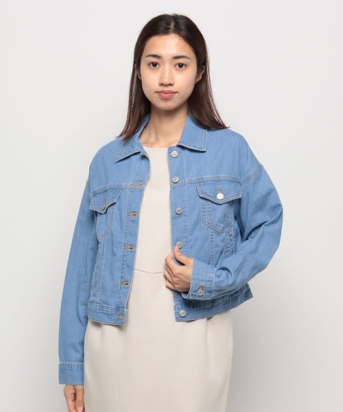 デニムショートジャケット 