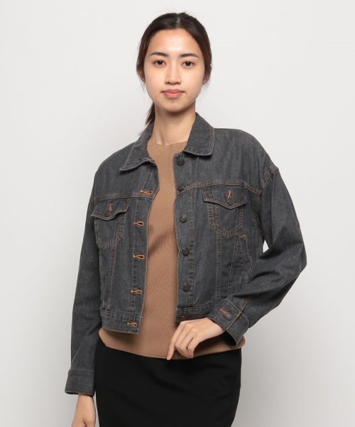デニムショートジャケット 