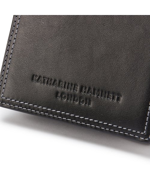 KATHARINE HAMNETT(キャサリン ハムネット)/キャサリンハムネット 二つ折り財布 メンズ レディース ブランド レザー 本革 box型小銭入れ KATHARINE HAMNETT LONDON 490－50/img13