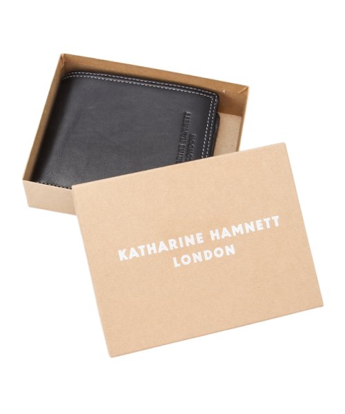 KATHARINE HAMNETT(キャサリン ハムネット)/キャサリンハムネット 二つ折り財布 メンズ レディース ブランド レザー 本革 box型小銭入れ KATHARINE HAMNETT LONDON 490－50/img14