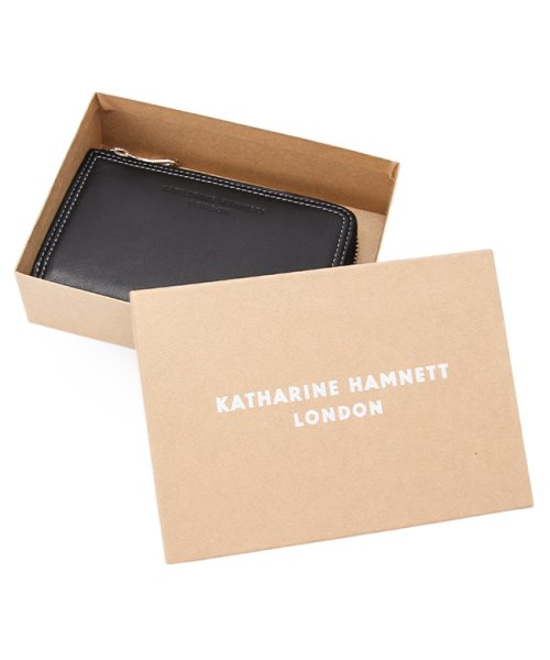 KATHARINE HAMNETT(キャサリン ハムネット)/キャサリンハムネット 二つ折り財布 ミドルウォレット メンズ レディース レザー 本革 KATHARINE HAMNETT LONDON 490－50901/img14
