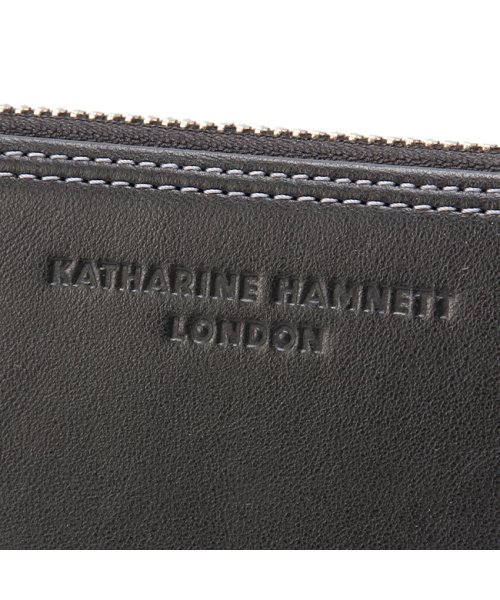 KATHARINE HAMNETT(キャサリン ハムネット)/キャサリンハムネット 長財布 メンズ レディース ラウンドファスナー レザー 本革 大容量 KATHARINE HAMNETT LONDON 490－50902/img12