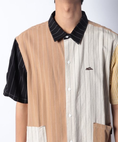KRIFF MAYER(クリフ メイヤー)/ワンポイント刺繍ストライプ半袖シャツ/img03