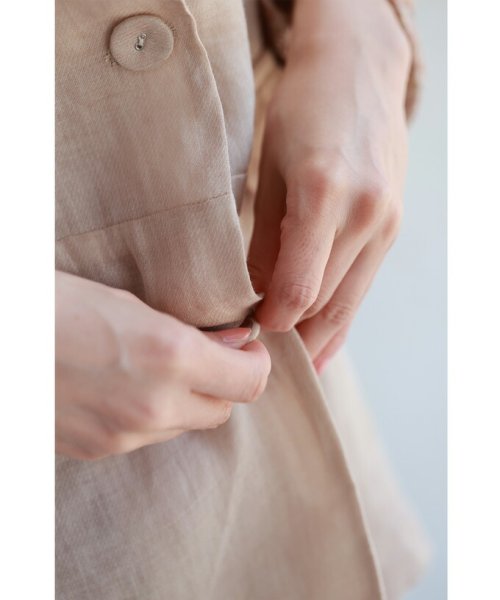 CAWAII(カワイイ)/折り返し刺繍袖の涼しく羽織れる上質リネンジャケット/img11