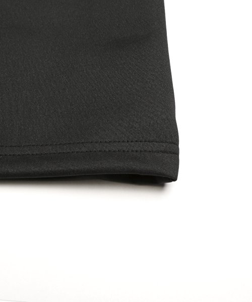 LUXSTYLE(ラグスタイル)/レースラインジャージ半袖ハーフジップTシャツ/Tシャツ メンズ 半袖 ハーフジップ ZIP レース ライン 刺繍 ロゴ ジャージ/img17