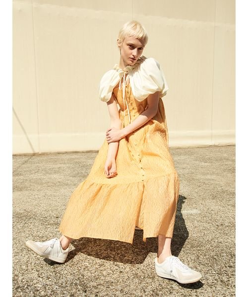 フロントオープンボリュームキャミワンピース 予めご了承ください