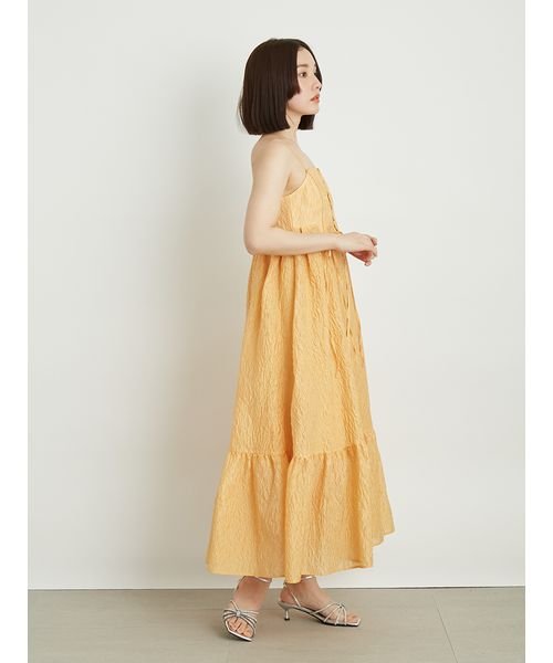 フロントオープンボリュームキャミワンピース 予めご了承ください