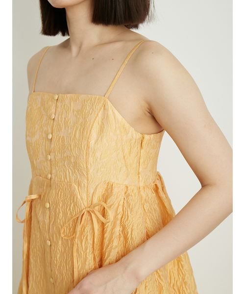 フロントオープンボリュームキャミワンピース 予めご了承ください