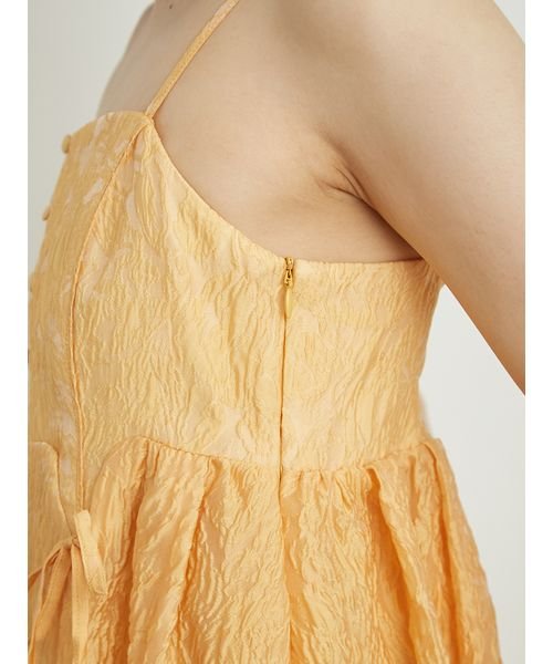 フロントオープンボリュームキャミワンピース 予めご了承ください