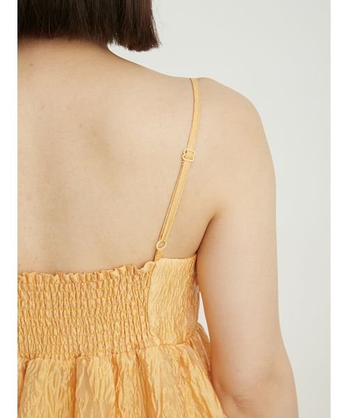 フロントオープンボリュームキャミワンピース 予めご了承ください