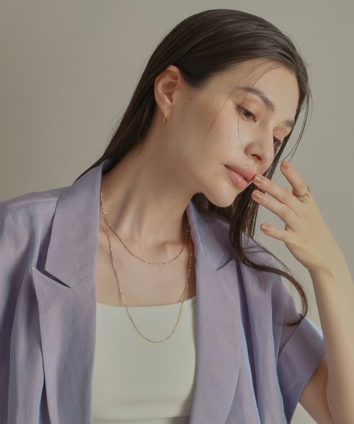 K18フレスコフラットチェーン ネックレス太60cm 