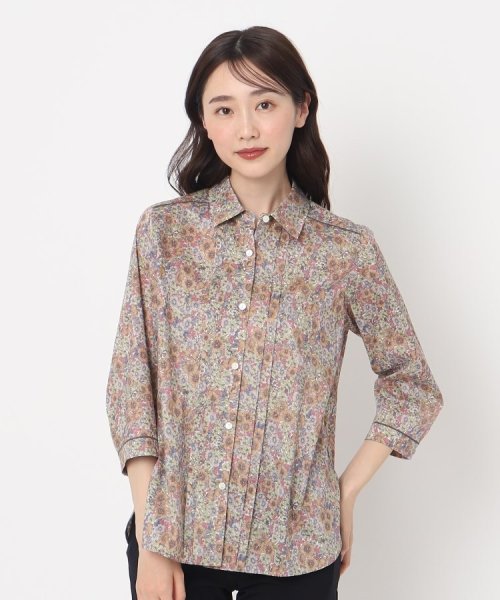 リバティプリント7分袖ブラウス リバティプリント7分袖ブラウス リバティプリント7分袖ブラウス U1721589179(13200円)