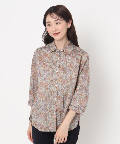 リバティプリント7分袖ブラウス リバティプリント7分袖ブラウス リバティプリント7分袖ブラウス U1721589179(13200円)