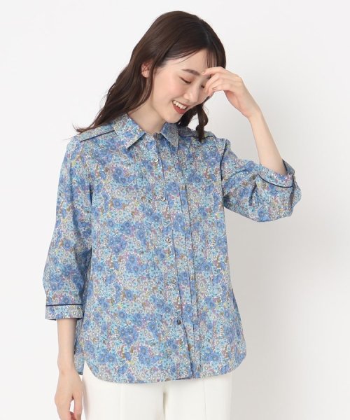 リバティプリント7分袖ブラウス リバティプリント7分袖ブラウス リバティプリント7分袖ブラウス U1721589179(13200円)