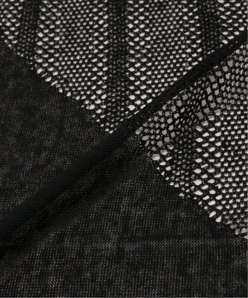 【THROW/スロー】Linen Cross Mesh Scarf スカーフ THROW/スロー