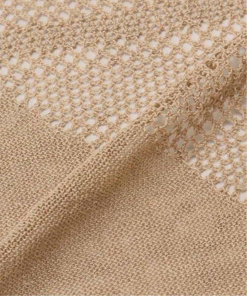 【THROW/スロー】Linen Cross Mesh Scarf スカーフ THROW/スロー