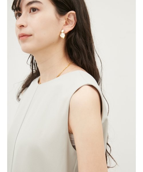 センタープレスクルーネックオールインワン 予めご了承ください