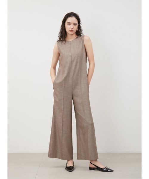 センタープレスクルーネックオールインワン 予めご了承ください