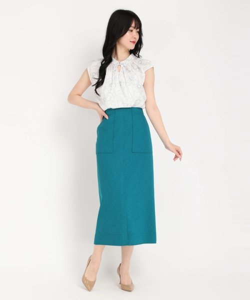 アウトポケットタイトスカート 