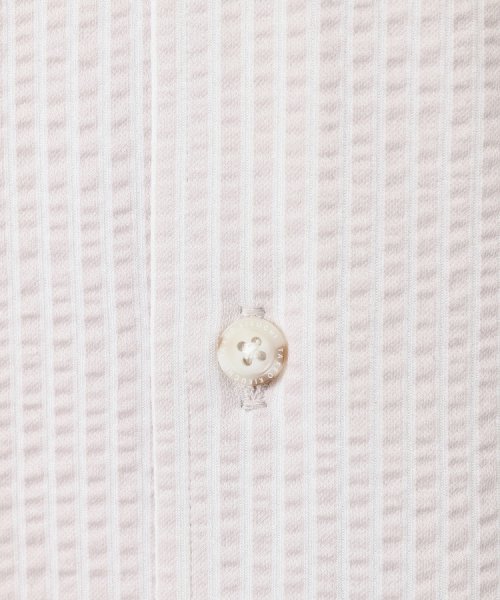 【抗菌防臭／7分袖】サッカージャージ ストライプシャツ また