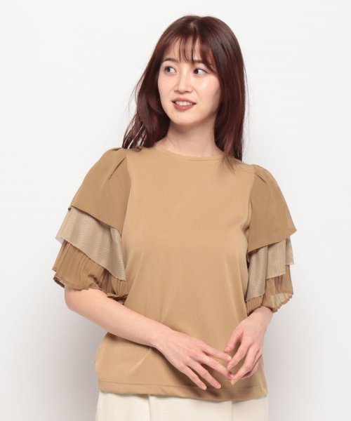 MAISON BREEZE(MAISON BREEZE)/【MAISON BREEZE reveur】トップス Tシャツ ティアード フリルスリーブ クルーネック 五分袖 プルオーバー trc/img19