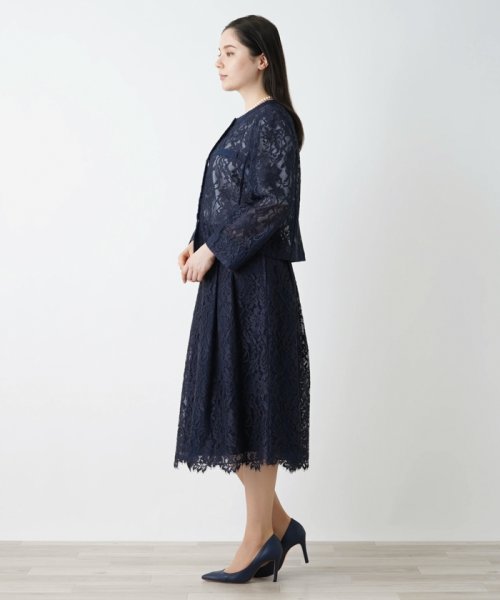 Leilian PLUS HOUSE(レリアンプラスハウス)/総レースノーカラージャケット【NEW FORMAL】/img18