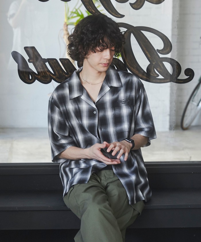 タウンクラフト オンブレ レーヨン シャツ towncraft TOWNCRAFT