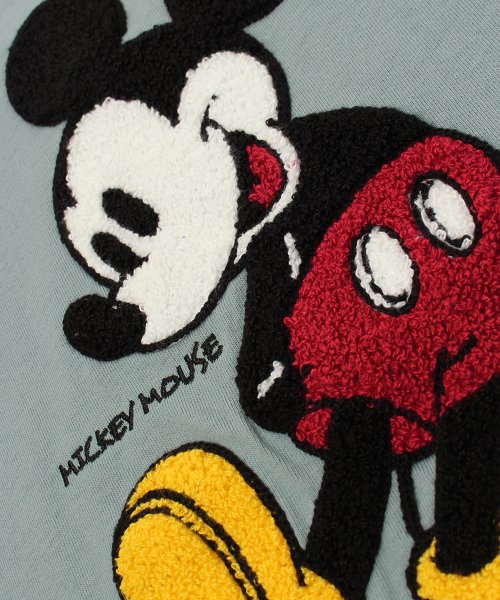 DISNEY(DISNEY)/【DISNEY/ディズニー】サガラ刺繍半袖Tシャツ　ミッキーマウス・エイリアン/リトル・グリーン・メン/img09