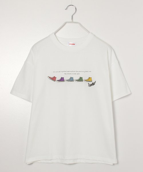 CONVERSE(CONVERSE)/【CONVERSE/コンバース】シューズ刺繍半袖Tシャツ/img10
