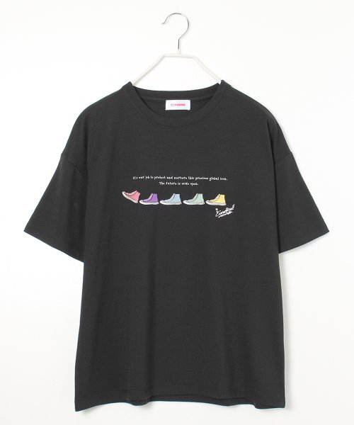 CONVERSE(CONVERSE)/【CONVERSE/コンバース】シューズ刺繍半袖Tシャツ/img14