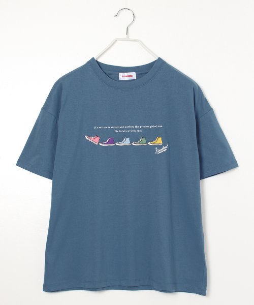 CONVERSE(CONVERSE)/【CONVERSE/コンバース】シューズ刺繍半袖Tシャツ/img22
