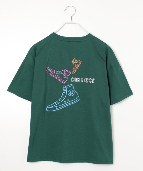 CONVERSE(CONVERSE)/【CONVERSE/コンバース】シューズ刺繍半袖Tシャツ/img10